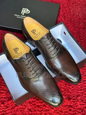 Paul Parkman Sophisticated and Stylish Pair of Brown Brogue Shoe
