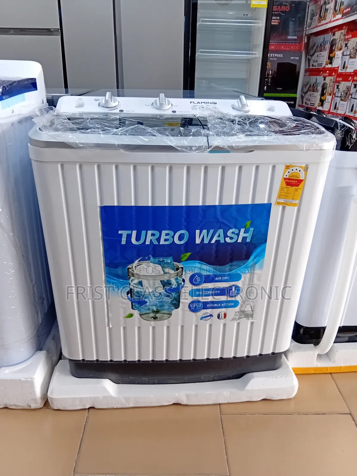 Flamino Turbo Washer.8kg.Top Washer