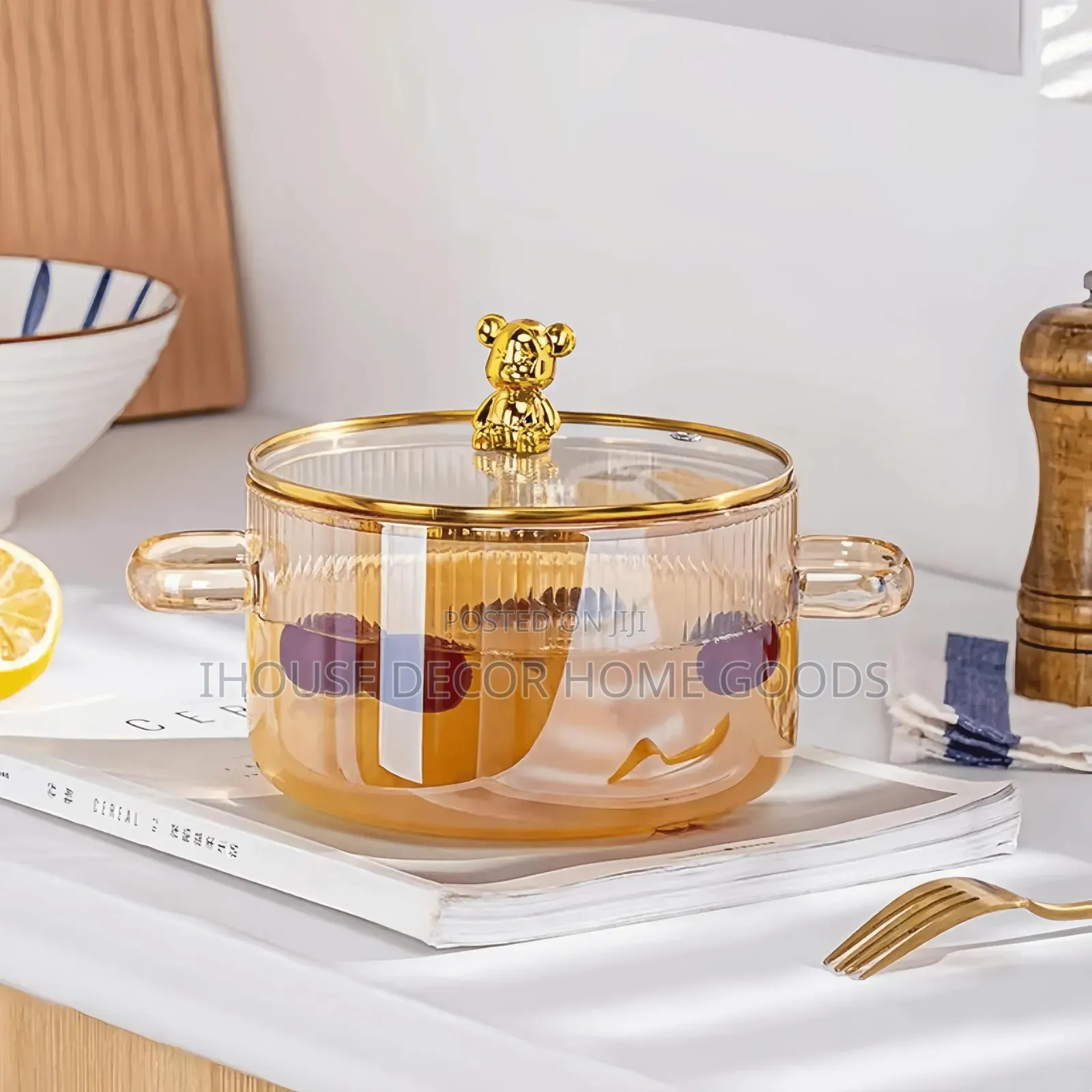 High Bororsilicate Glass Pot