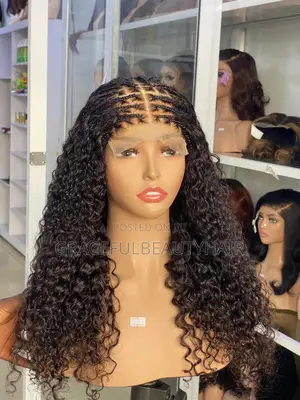 18 Inches Carribean Jerry Wet Curls With Braided Closure