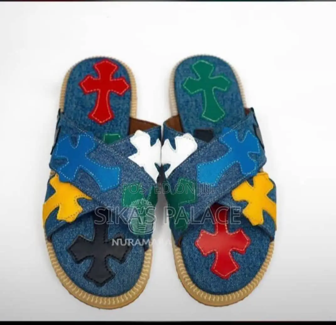 Big Boys Denim Slippers