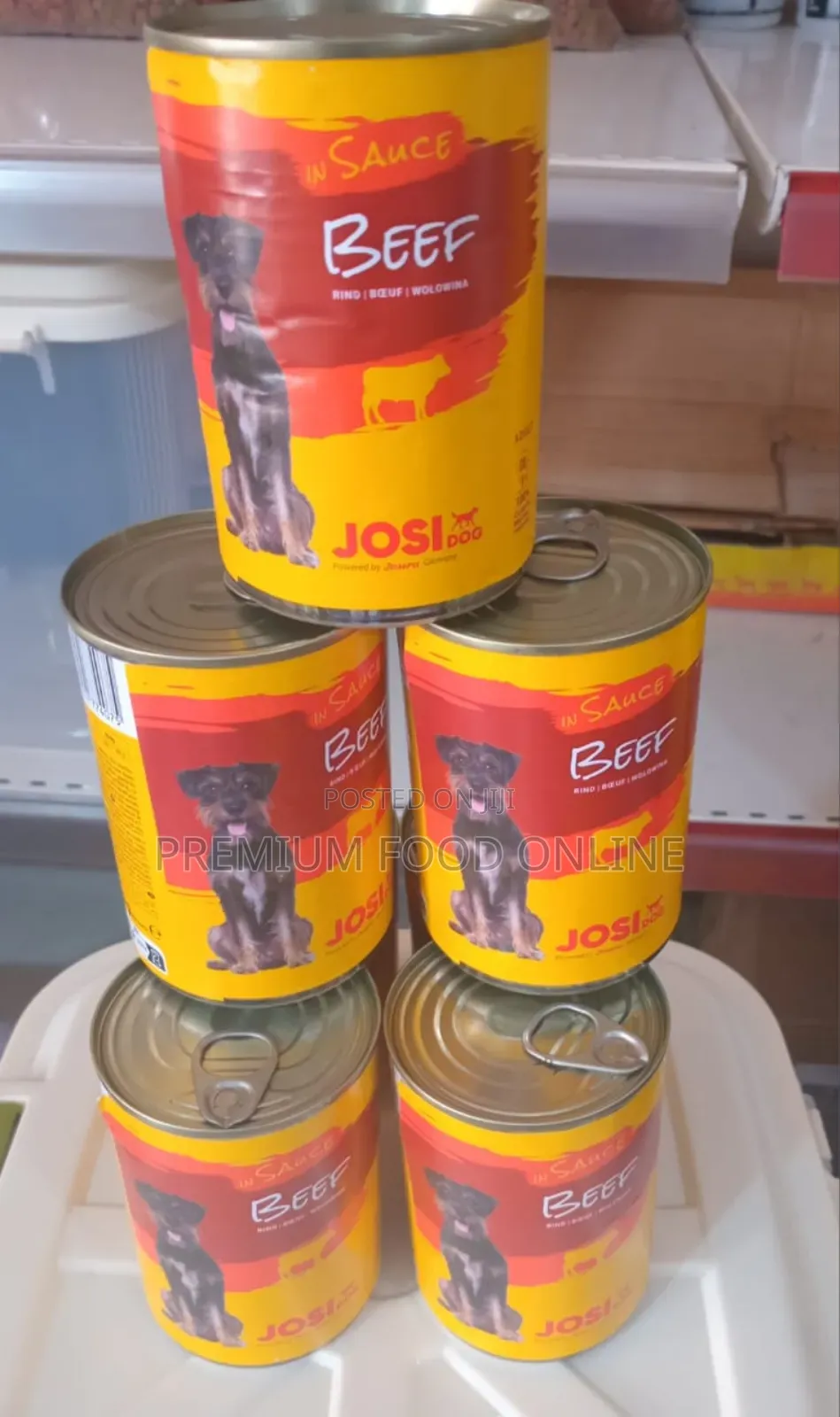 Josidog Cann Food(Beef in Sauce) 12 Per Pack