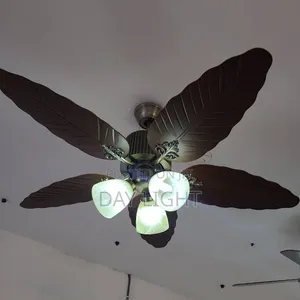 Leaf Remote Chandelier Fan With Light.