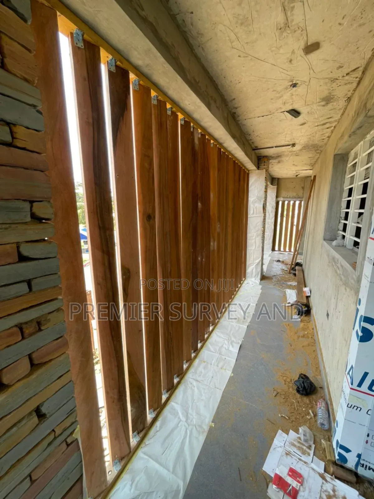 Wooden Strips Installation