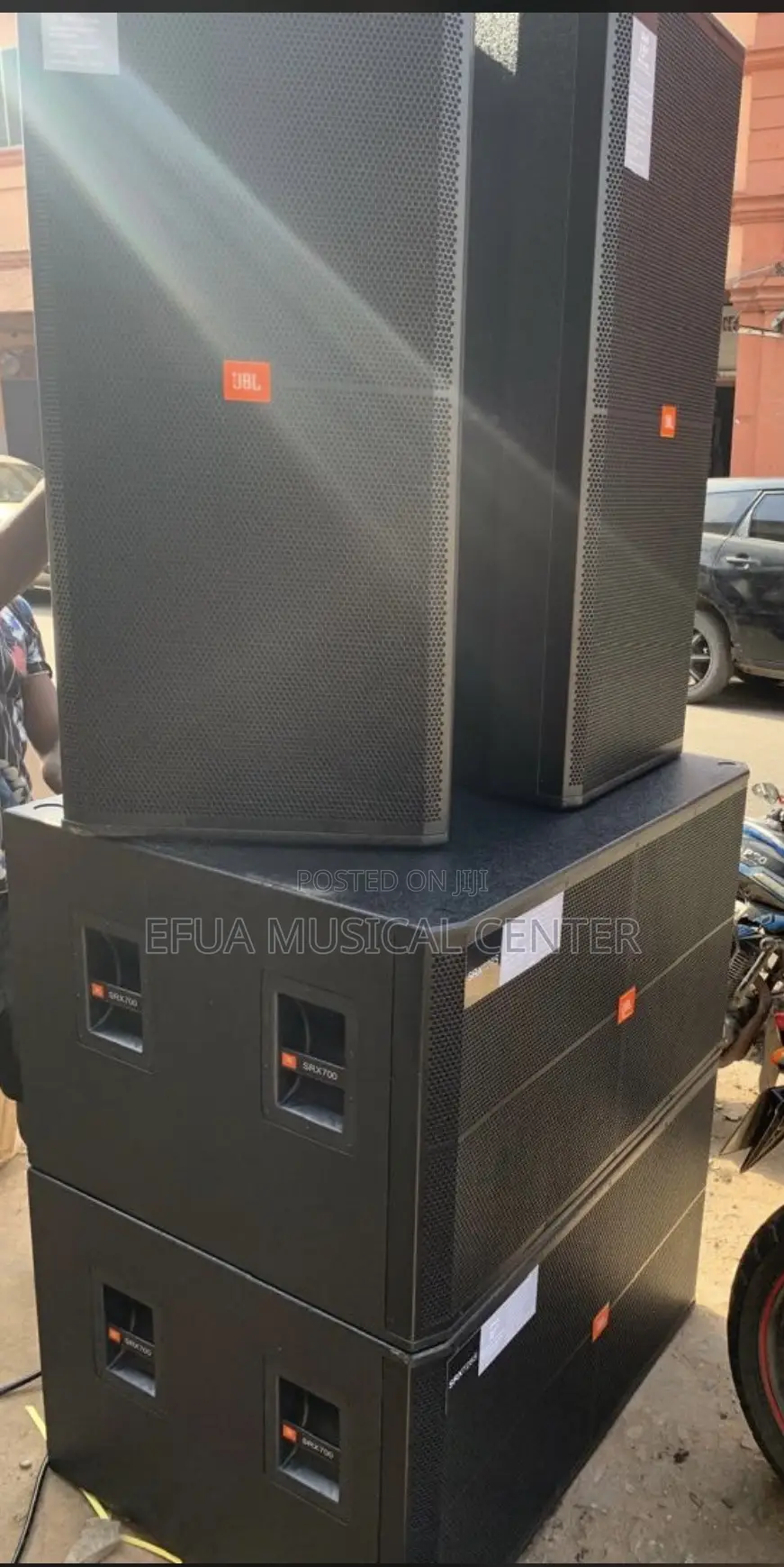 Full Set of JBL Speaker, Mid and Double Bass With Rack
