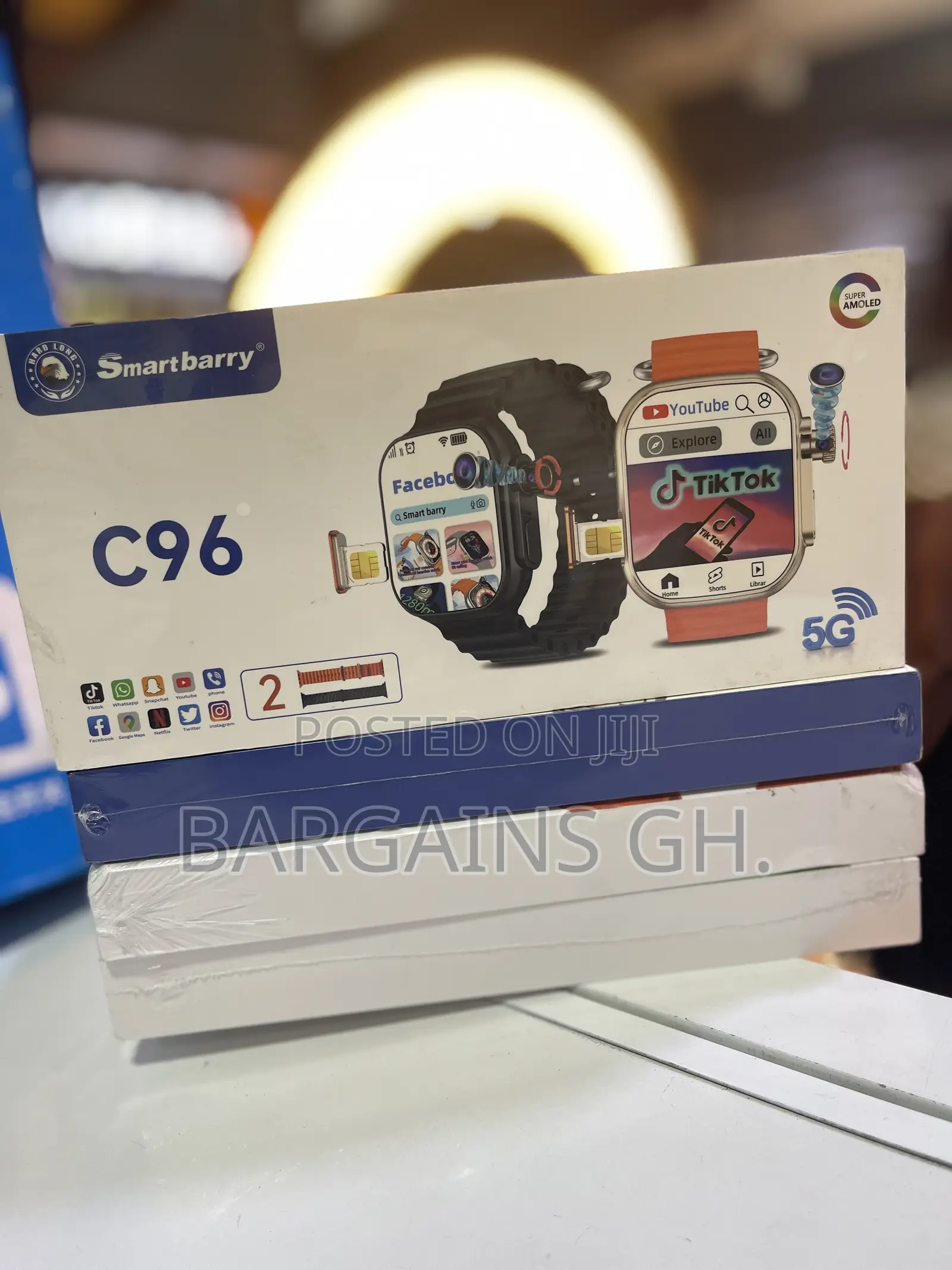 Smartberry C96 5g Android Smart Watch With Sim Slot and Playstore