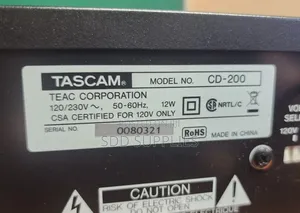 Tascam Cd 200 Professional Cd Player