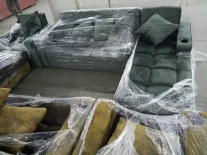 L Shaped Sofa + Single (1)