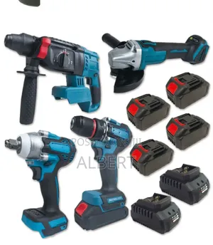 Cordless Power Tools Set With 4 Batteries