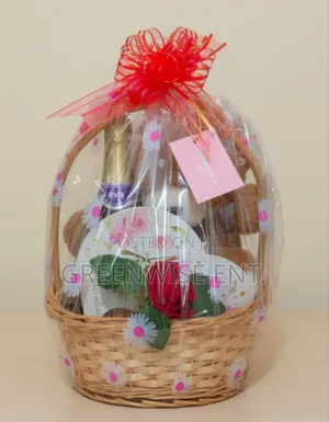 Thoughtful Celebration Gift Basket With Teddy Bear & Sparkling Wine