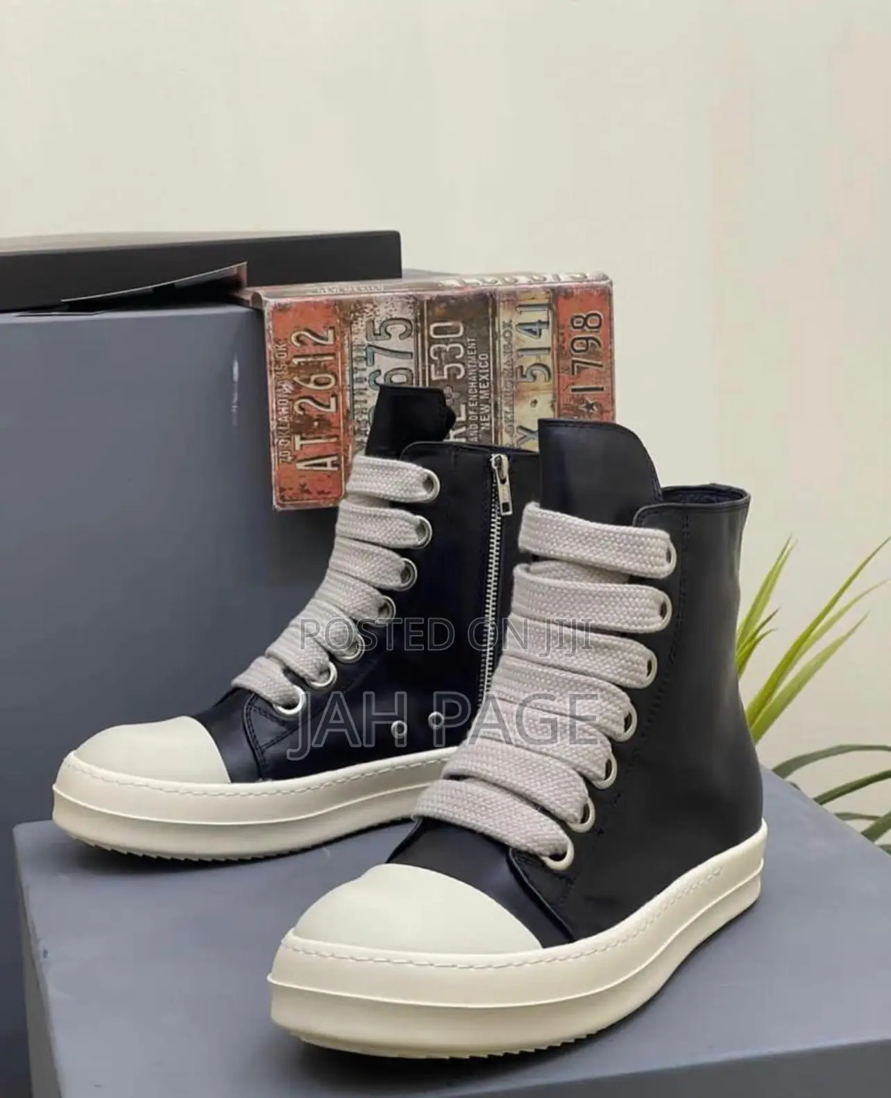 Rick Owen Jumbo Lace Hightop