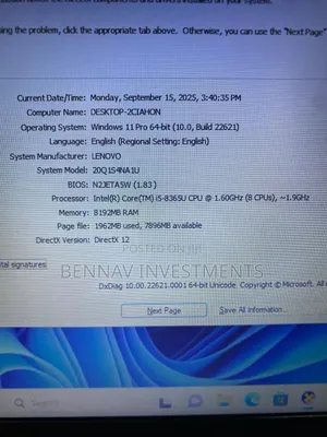 Laptop Lenovo ThinkPad X390 8GB Intel Core i5 SSD 256GB