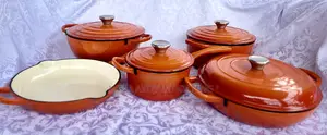 9-Piece Cast Iron Cookware Set + Silicon Spoon Set