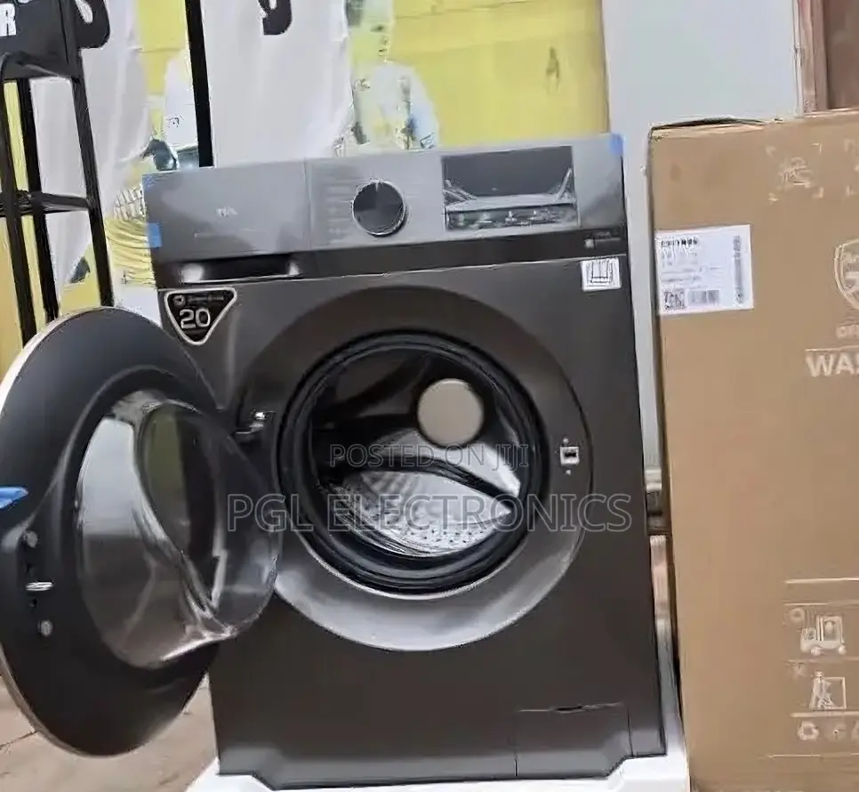 TCL Washing Machine Front Load Full Automatic 9.0kg Wash Silver