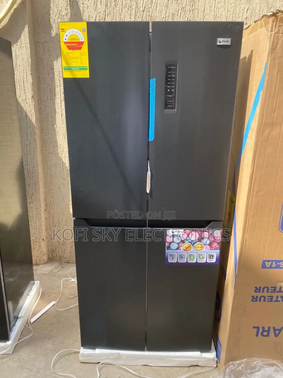 Pearl 337litres Side by Side Door Fridge