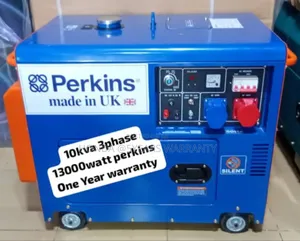 Turbo Charge Perkins 10kva 13000watt Generator 3phase Diesel