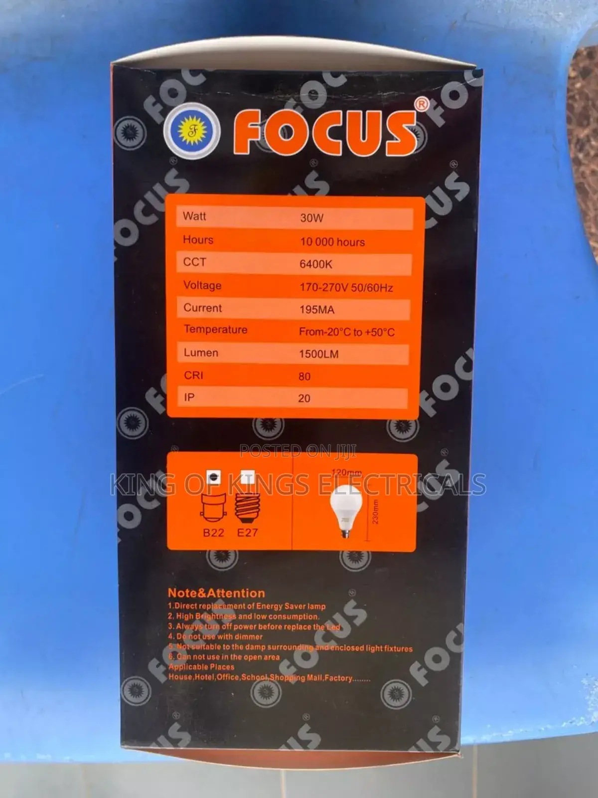 Focus 30w Led Bulb (B22)