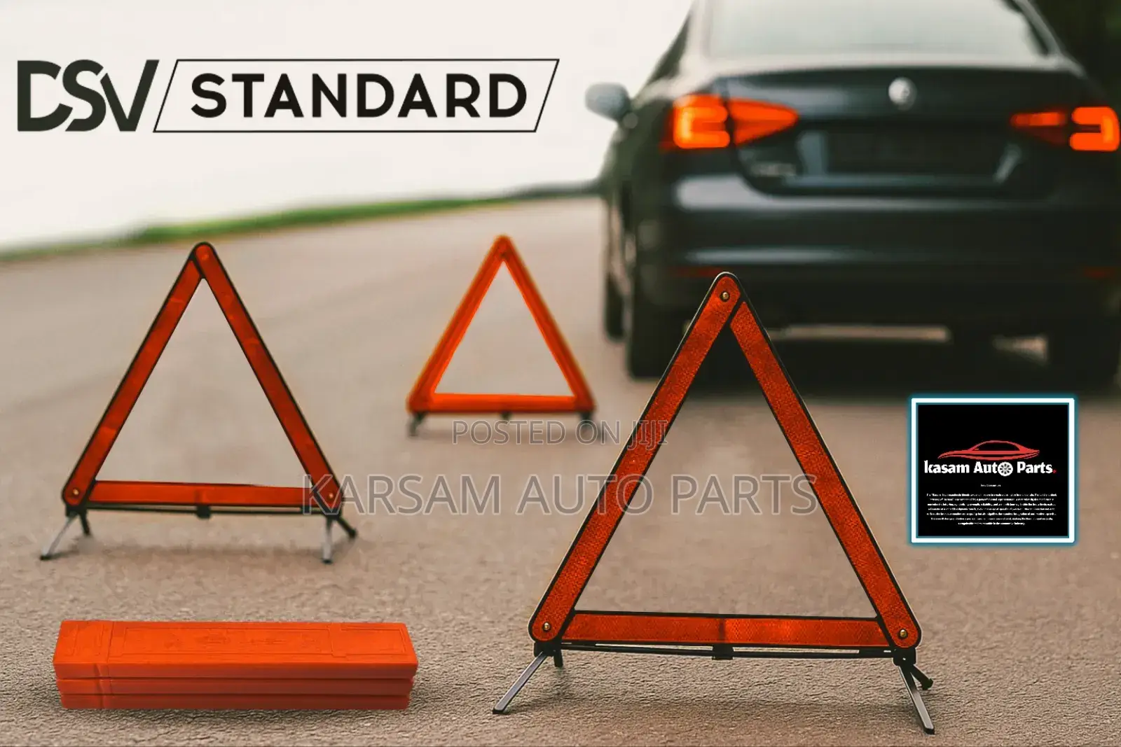 Road Safety Triangle Cross