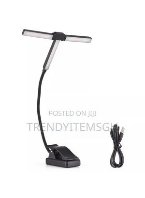 90 Degree Adjustable Dual Head Reading Lamp Foldable Clip Light