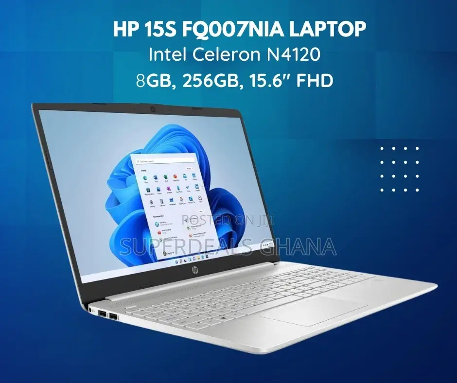 New Laptop HP 15s 8GB Intel SSD 256GB