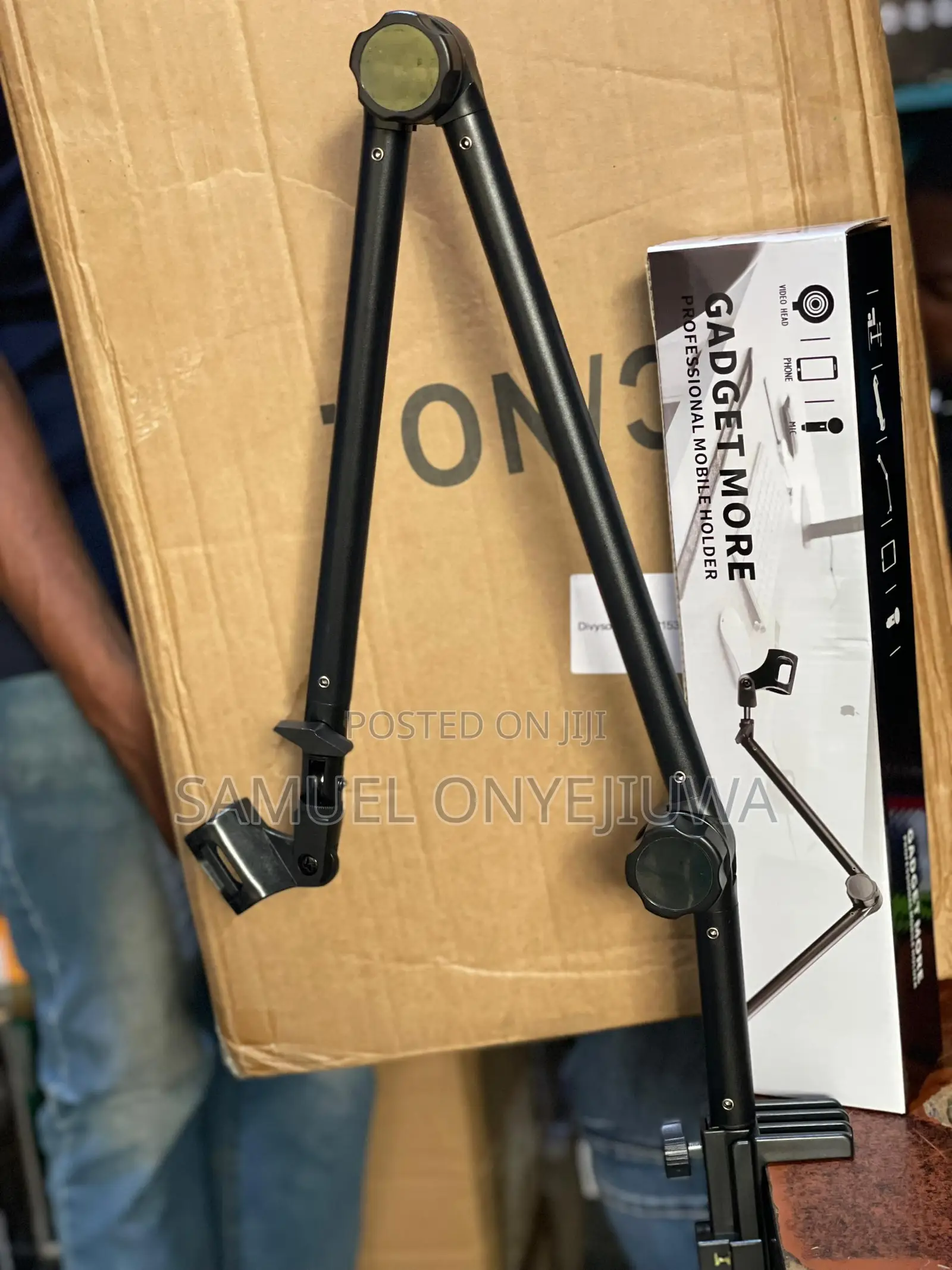 Microphone Boom Arm Studio Podcast Usb Mic Stand+Desk Clamp