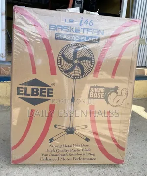 Brand New Elbee Standing Fan – 3 Speed Settings