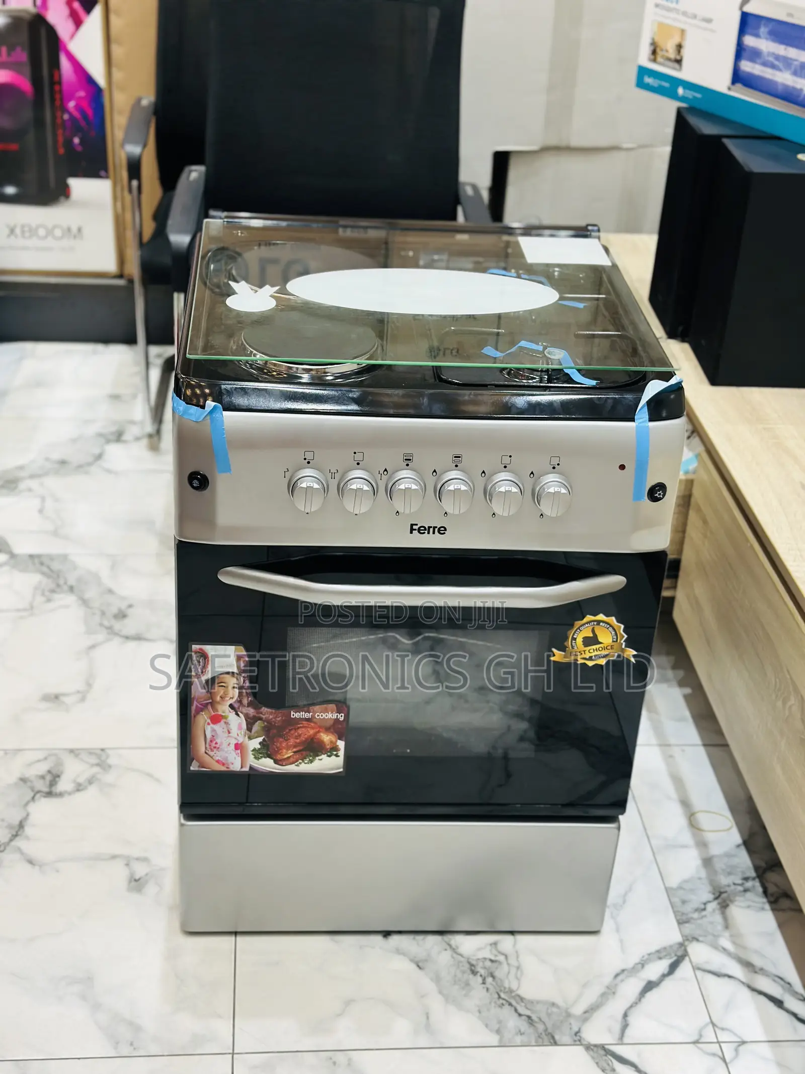 2-2 Stove Gas Electric Cooker 60-60 Ferre Sliver