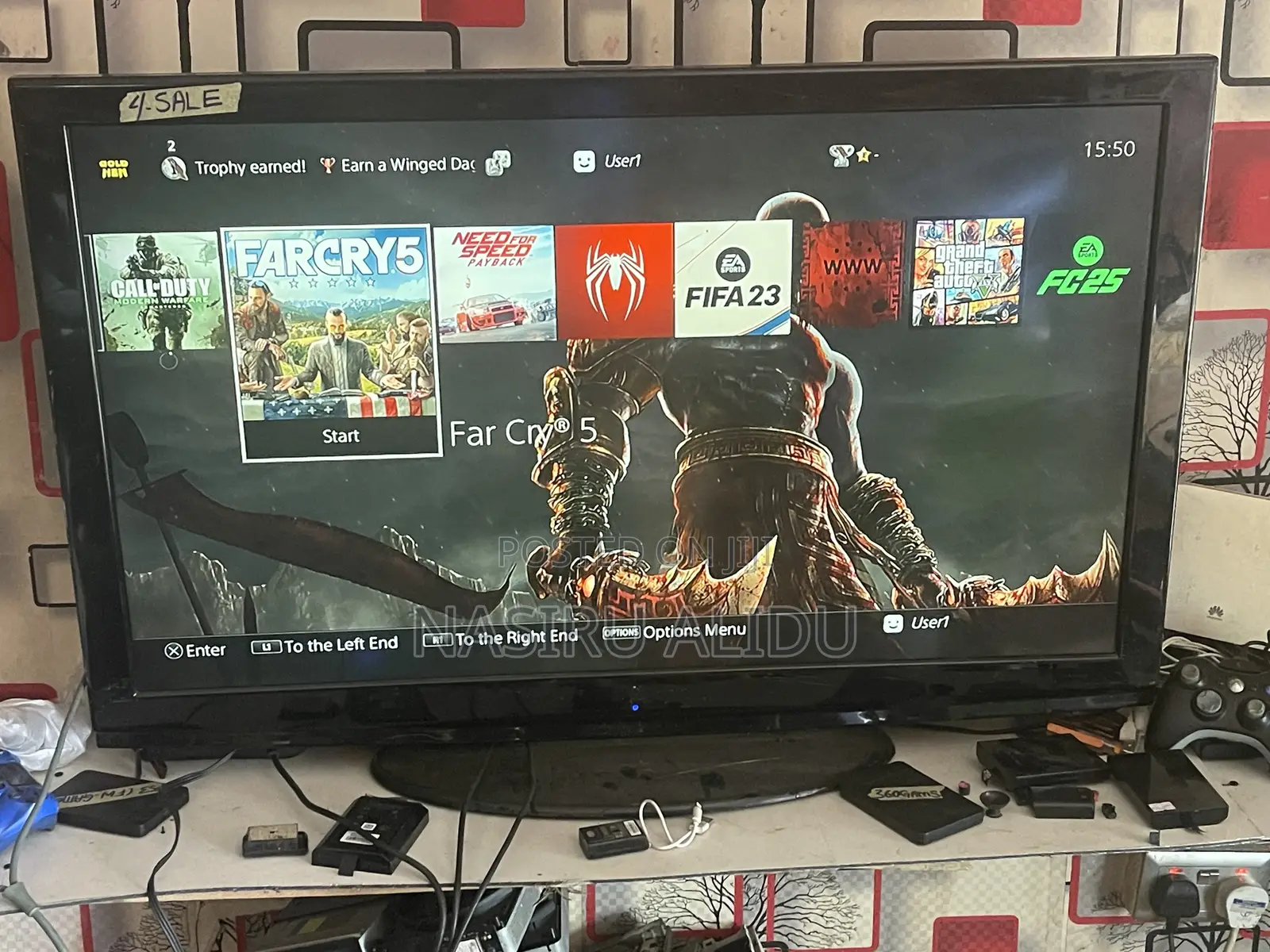 Ps4 Pro With 10 Good Games. From Home Use