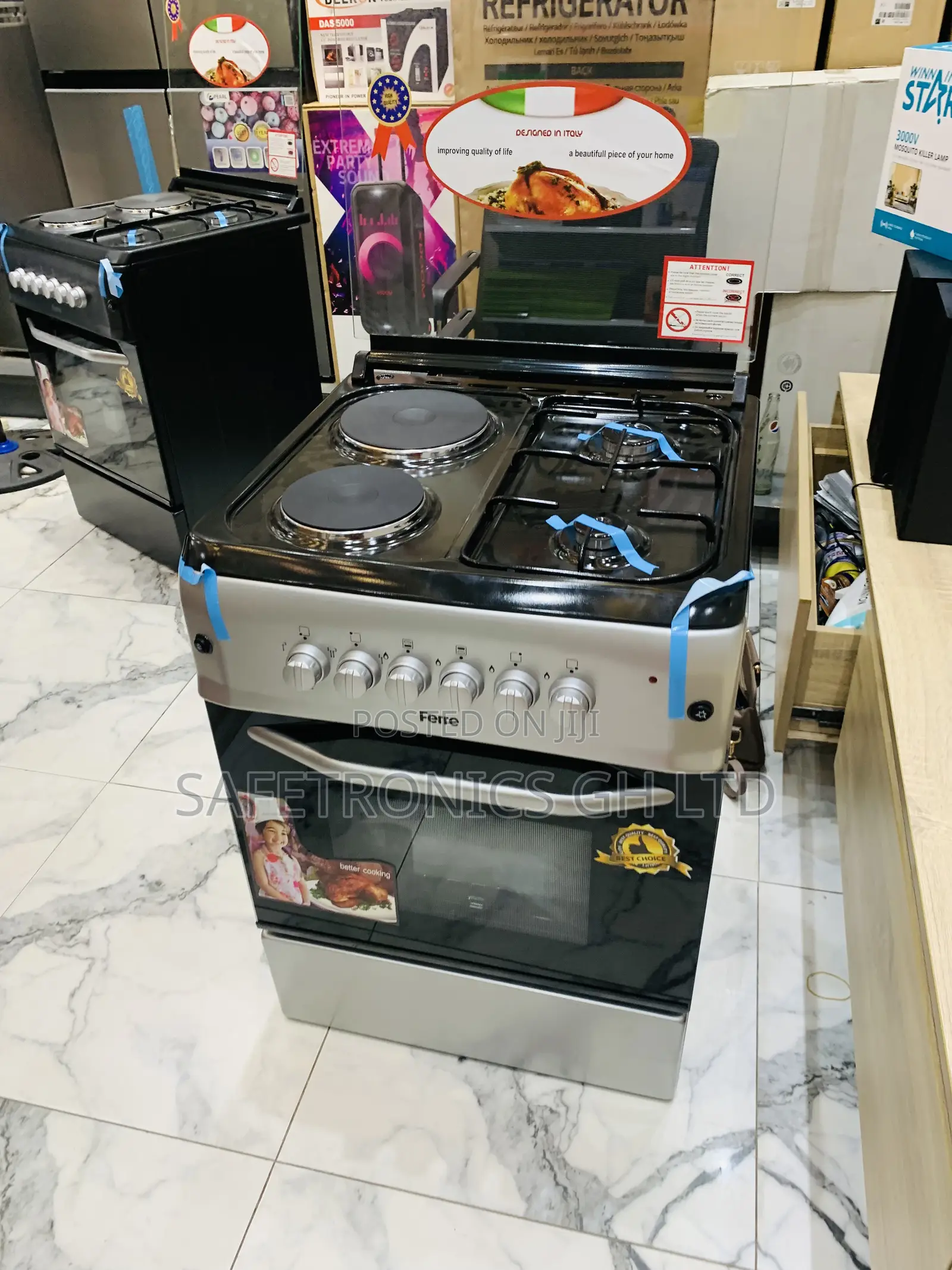 Very Awesome Design 2-2 Stove Gas Electric Ferre 60—60