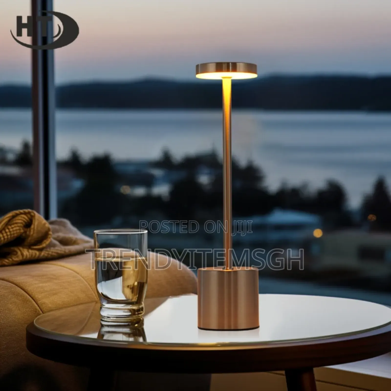 Simple Touch Sensor Led Desk Lamp Rechargeable 3 Colors Adjustable