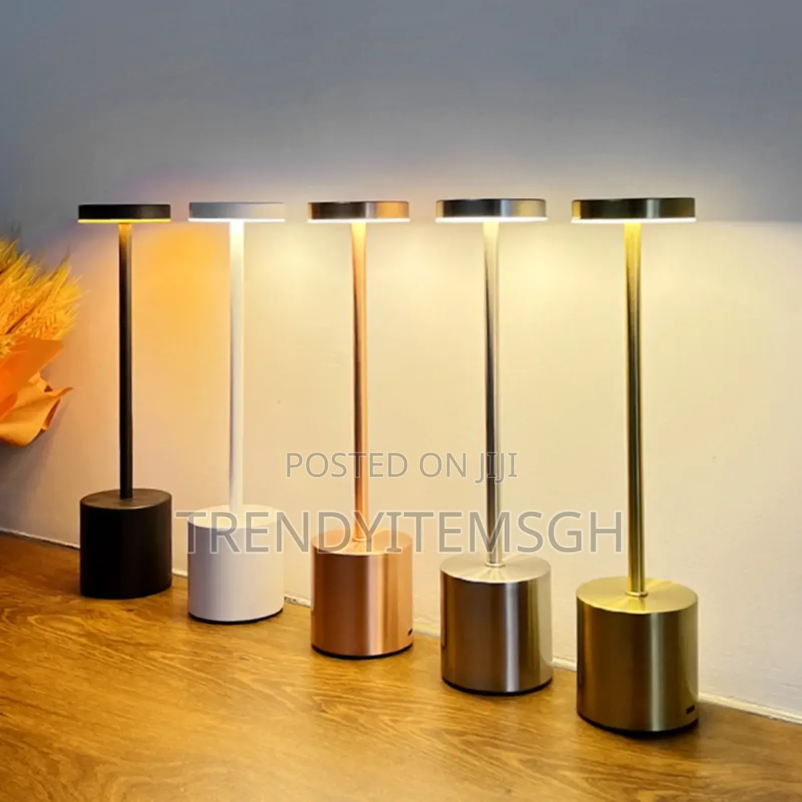 Simple Touch Sensor Led Desk Lamp Rechargeable 3 Colors Adjustable