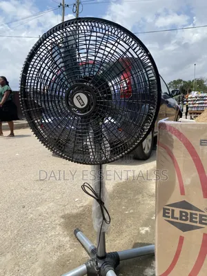 Original Elbee Standing Fan – Adjustable Height Speed