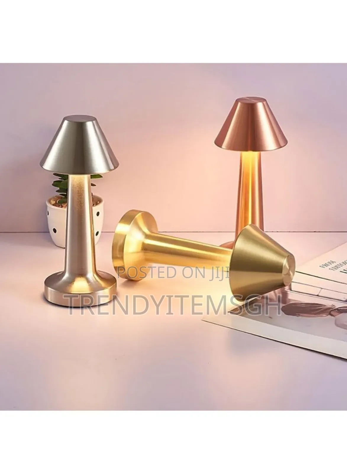 Rechargeable Metal Touch Sensor Beside Led Table Lamp