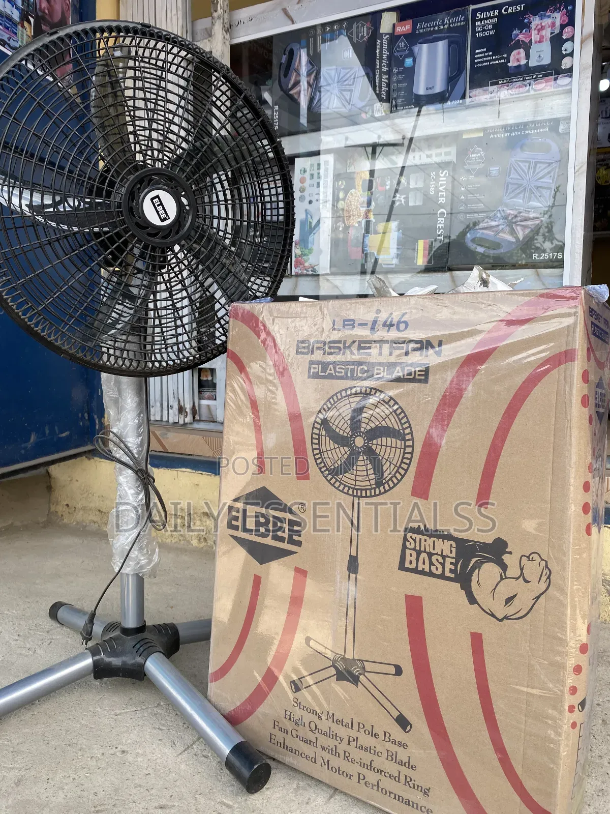 Elbee 16" Standing Fan – Strong Wind, Low Noise