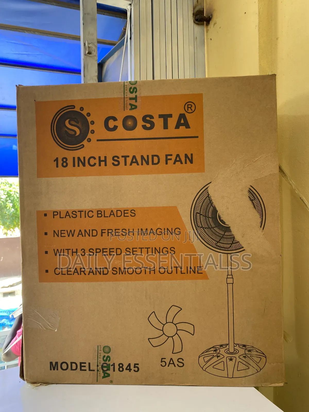 Costa 18" Standing Fan – Extra Powerful Cooling