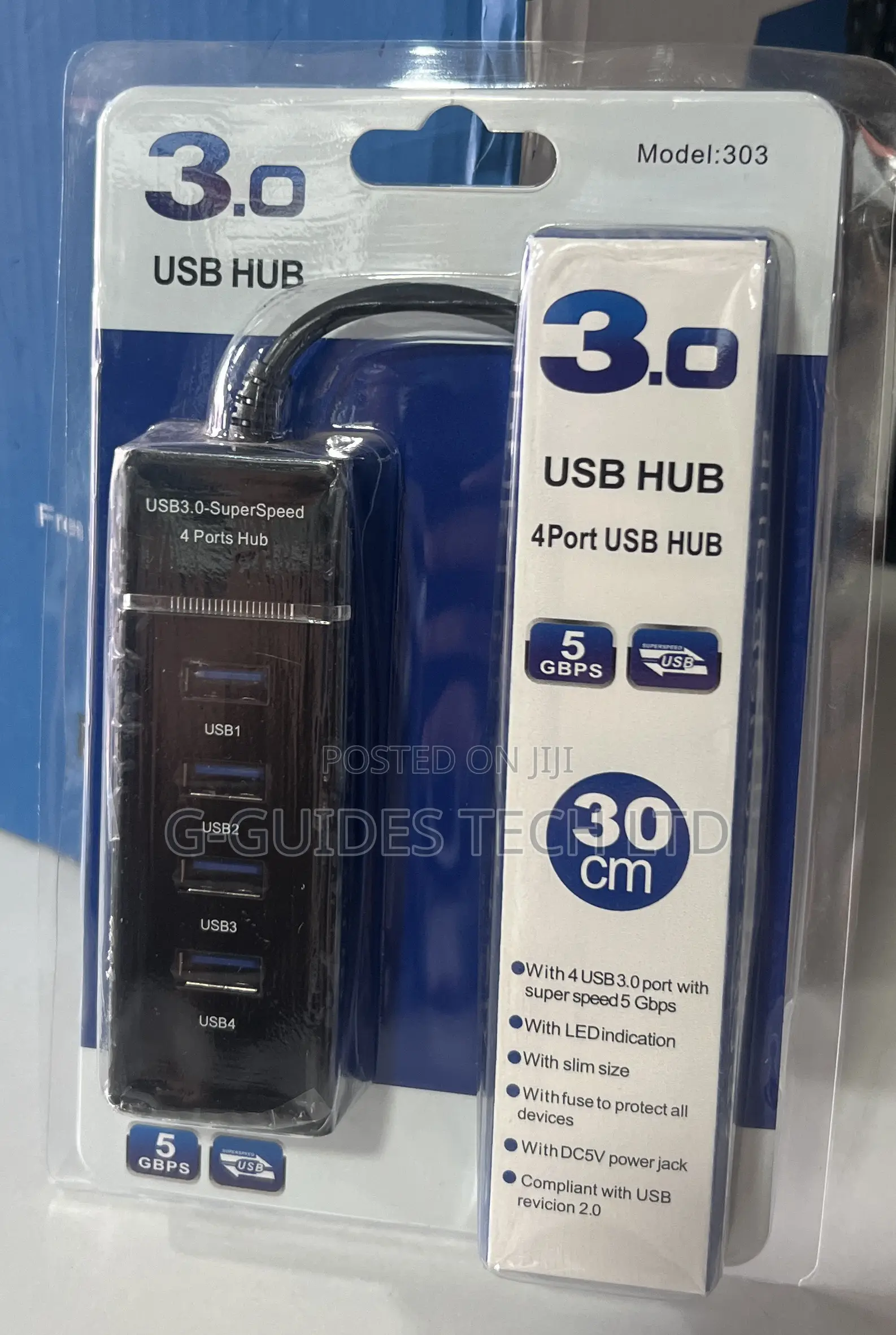 4-Port Usb Hub, 4port 3.0 Usb Hub