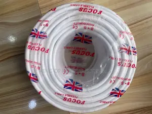 Focus Sheathed Flexible Wire – 3×2.5mm, 80 Yards (Snow White)