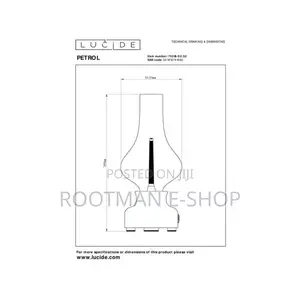 Lucide Jason Led Rechargeable Glass Touch Table Lamp