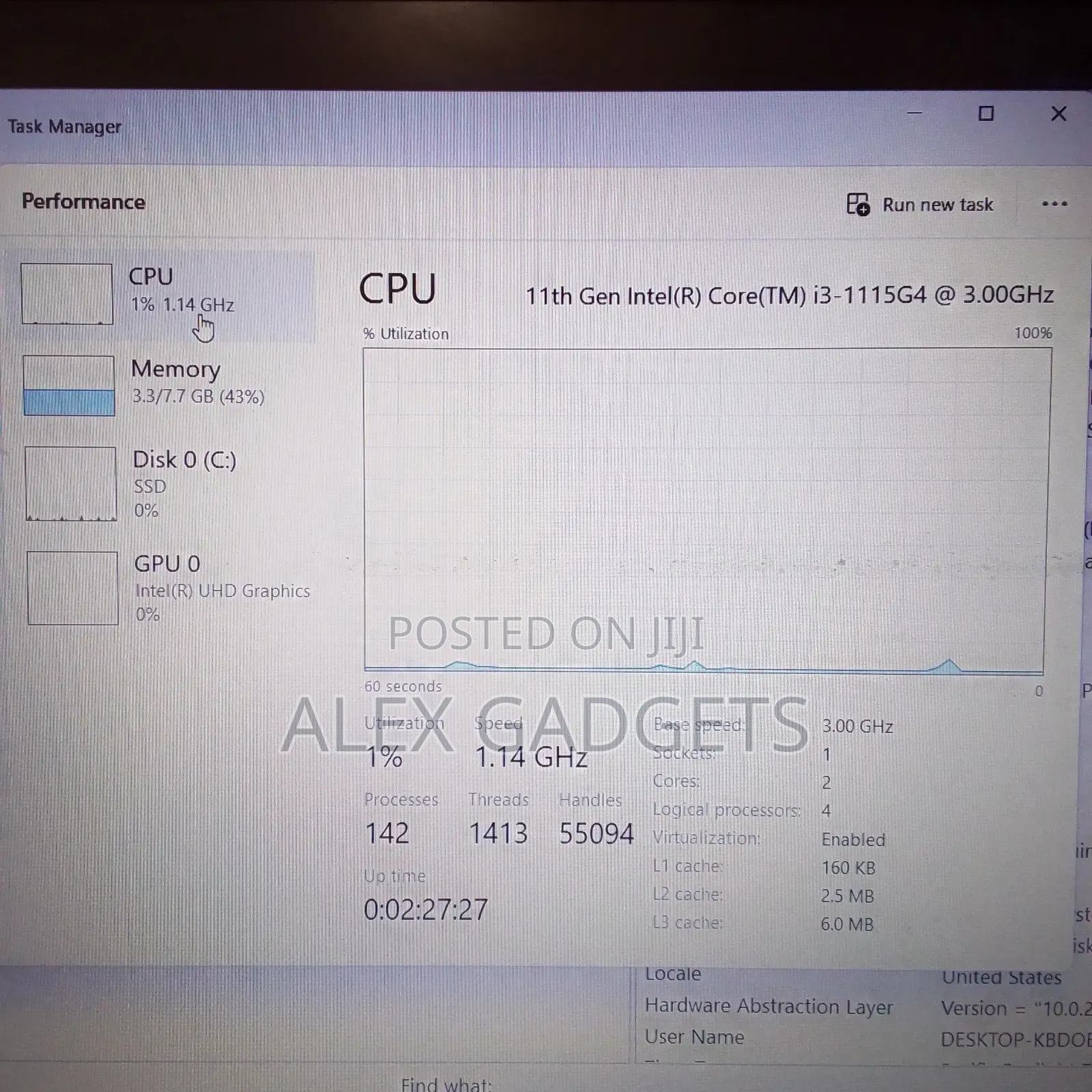 Laptop Asus 8GB Intel Core I3 SSD 256GB