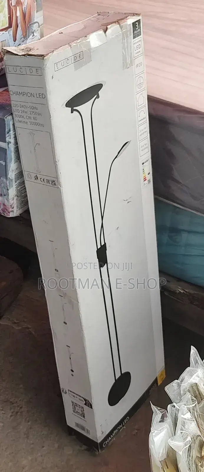 Lucide Champion-Led - Floor Reading Lamp - Led Dim. - 