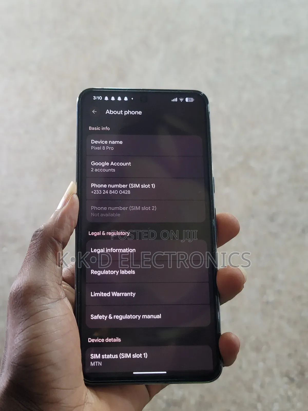 Google Pixel 8 Pro 128 GB Black