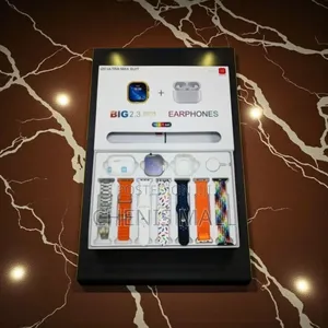 I20 Max Suit Smartwatch With 7 Straps+ Airpods (637378)