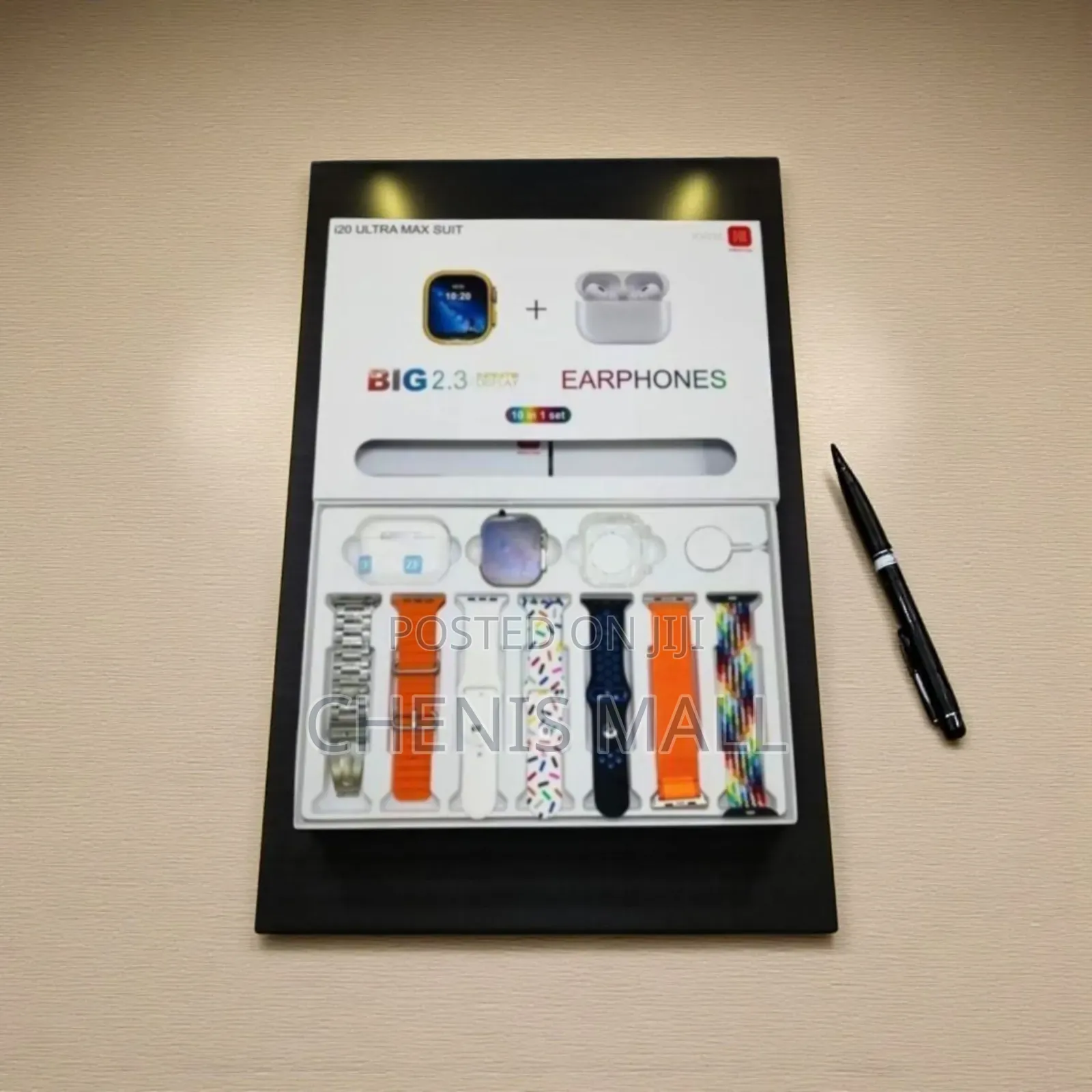 I20 Ultra Max Suit 10 in 1 Set+ Airpods Smartwatch(536378)