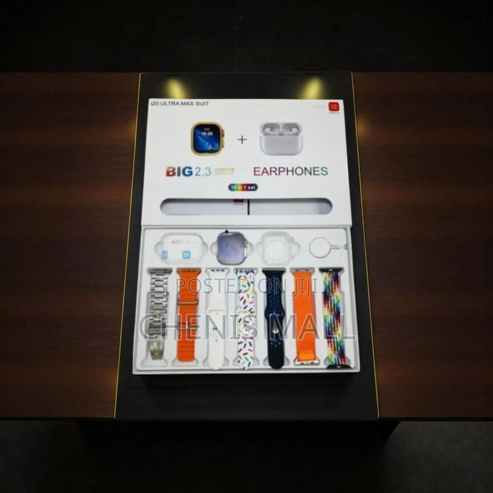 I20 Ultra Max Suit 10 in 1 Set+ Airpods Smartwatch(536378)
