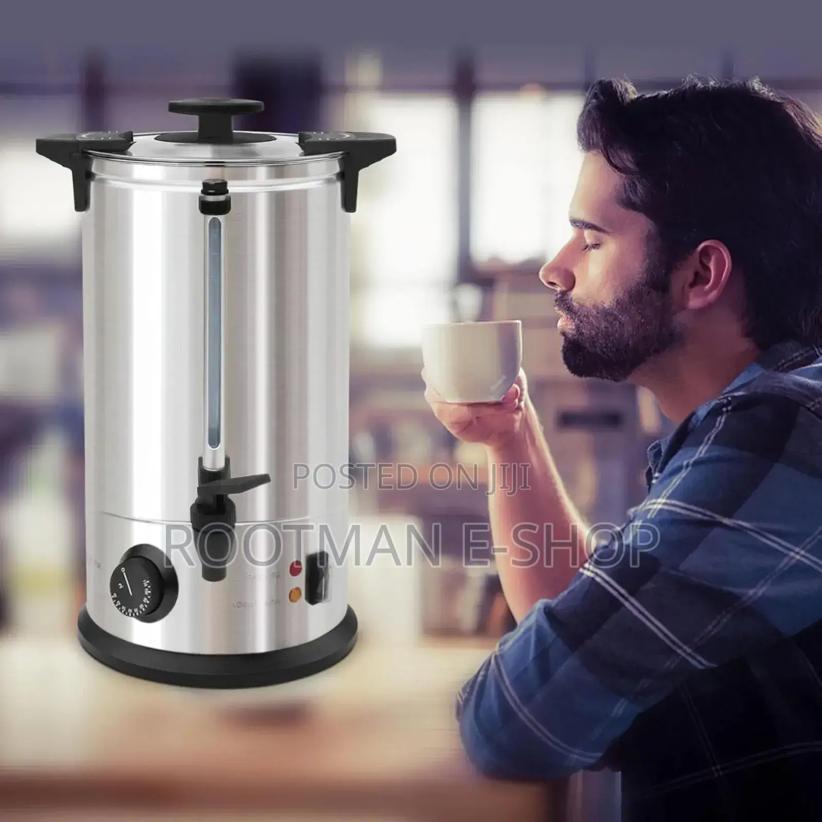 Ambiano Heated Beverage Dispenser Adjustable Temp Brand New - Silver-
