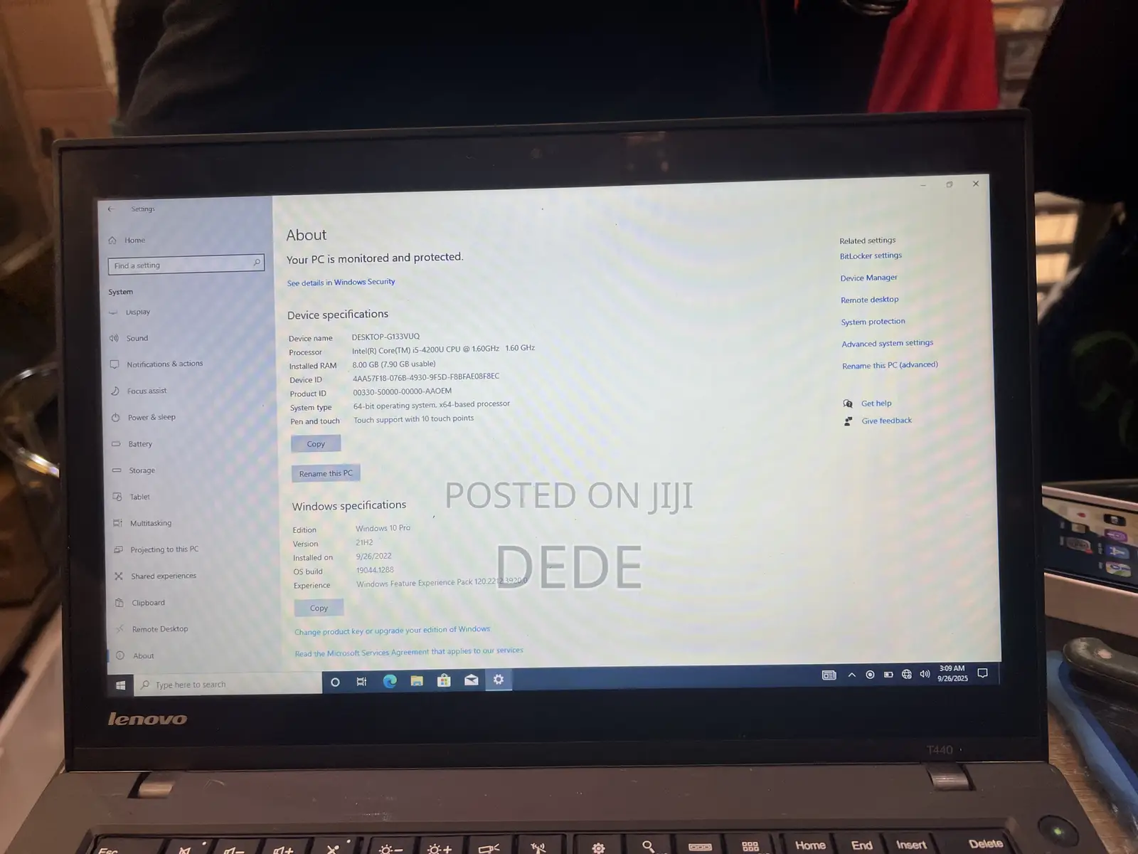 New Laptop Lenovo ThinkPad X1 Carbon 4GB Intel Core i5 SSD 256GB