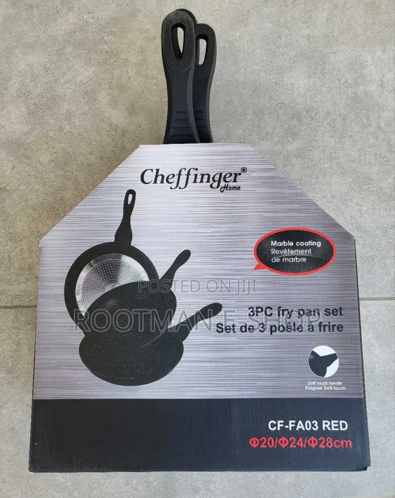Cheffinger Frying Pan Set - 3-Piece - Frying Pan - Induction