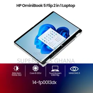 New Laptop HP OmniBook 5 Flip 8GB Intel Core i5 SSD 512GB
