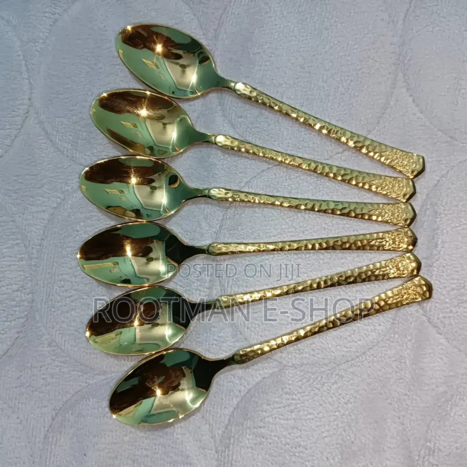 Premium Golden Stainless Steel Spoons Set (6pcs)