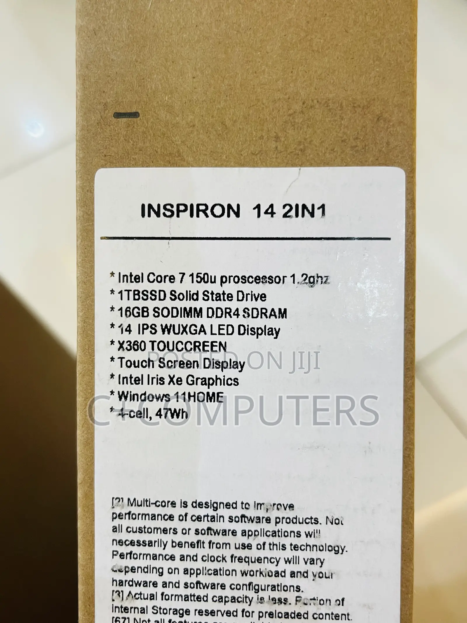 New Laptop Dell Inspiron 14 16GB Intel Core I7 SSD 1T